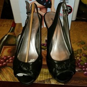 Apt. 9 Peep Toe Slingback Wedge